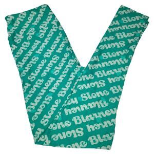 LuLaRoe St Patrick’s Day OS Leggings Blarney Stone Kiss Green One Size Irish